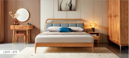 Pure Canadian Ash Wood Bed LRGF-673